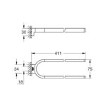 SELECTION ΔΙΠΛΗ ΚΡΕΜΑΣΤΡΑ ΠΕΤΣΕΤΑΣ ΧΡΩΜΕ 41059000 GROHE - Image 2