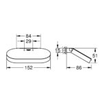 SELECTION ΧΑΡΤΟΘΗΚΗ ΜΕ ΚΑΛΥΜΜΑ HARD GRAPHITE 41069A00 GROHE - Image 2
