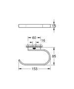 ΧΑΡΤΟΘΗΚΗ ΑΝΟΙΧΤΗ SELECTION PHANTOM BLACK 41220KF0 GROHE - Image 3