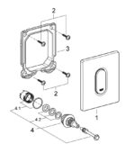ΜΗΧΑΝΙΣΜΟΣ ΕΜΒΟΛΟ ΦΛΟΥΣΟΜΕΤΡΟΥ 42354000 GROHE - Image 2