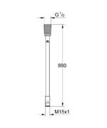 METAFLEX ΣΠΙΡΑΛ ΣΥΝΔΕΣΗΣ ΜΕΤΑΛΛΙΚΟ 46104000 GROHE - Image 2