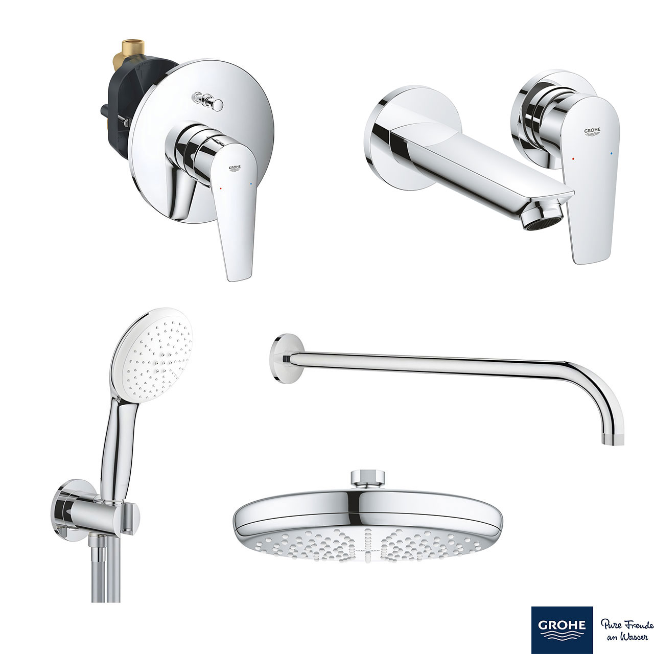 Set0004 BAUEDGE ΣΕΤ ΓΙΑ ΝΙΠΤΗΡΑ ΜΕ ΜΠΑΤΑΡΙΑ 2 ΟΠΩΝ 20474001 GROHE - Image 1