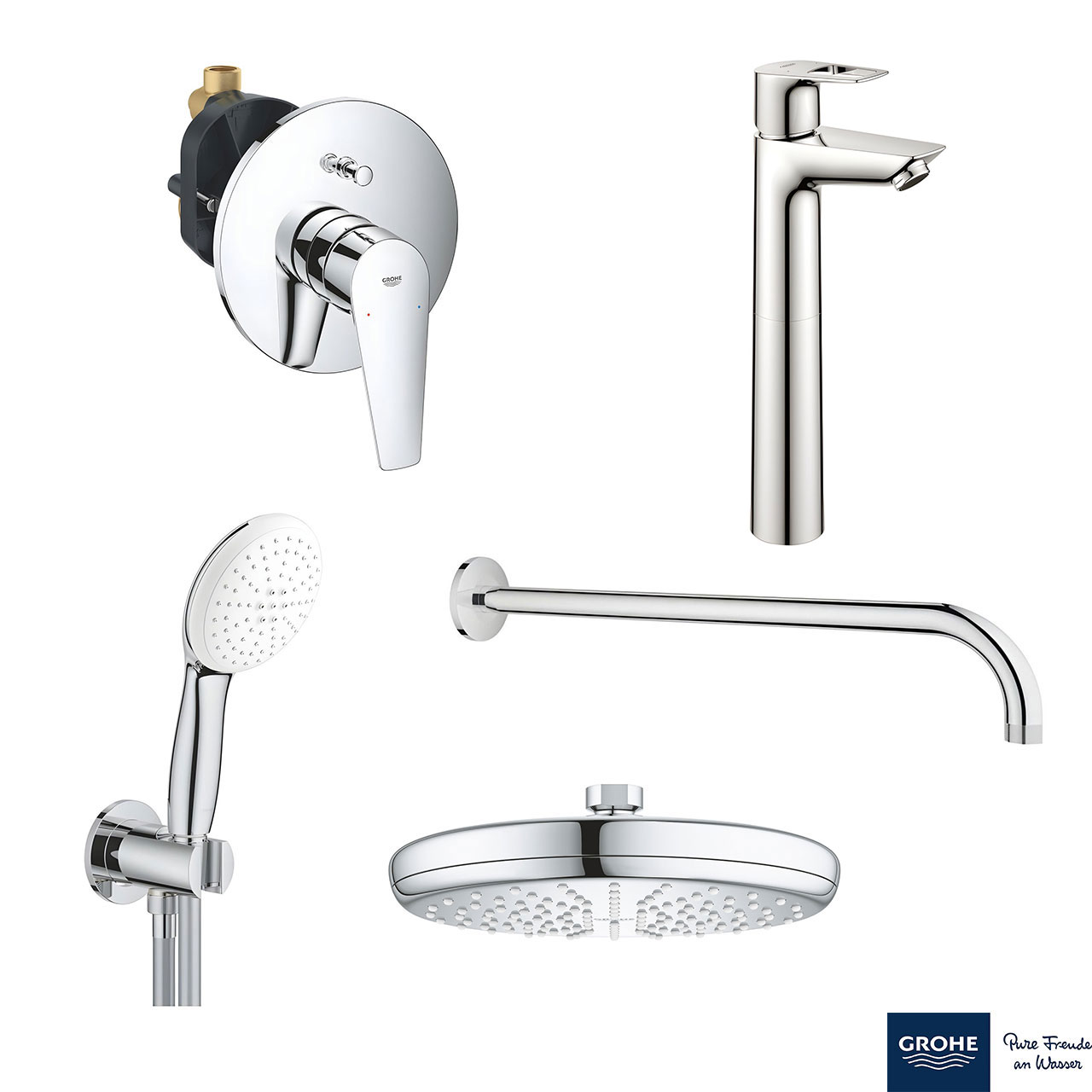 Set0006 BAULOOP ΣΕΤ ΓΙΑ ΝΙΠΤΗΡΑ ΜΕ ΜΠΑΤΑΡΙΑ XL-ΜΕΓΕΘΟΣ 23764001 GROHE - Image 1