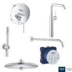 ESSENCE NEW ΣΕΤ ΓΙΑ ΝΙΠΤΗΡΑ ΜΕ ΨΗΛΗ ΜΠΑΤΑΡΙΑ 24170001 GROHE