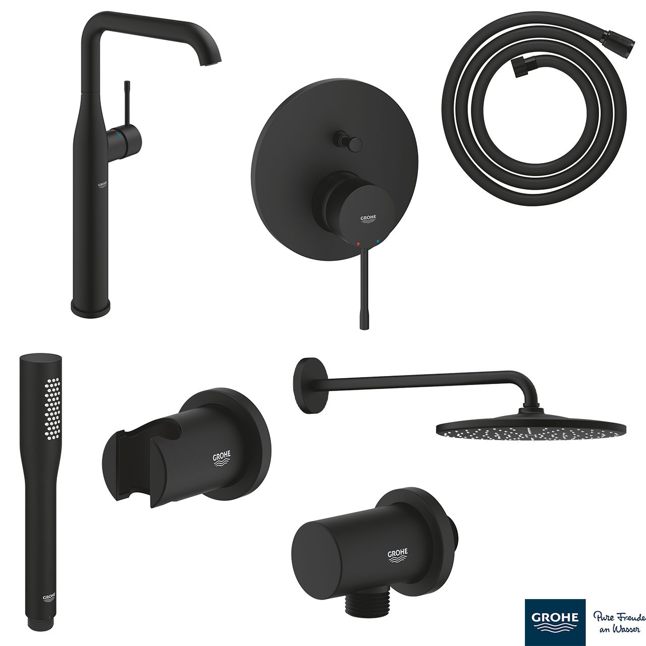 Set0021 ESSENCE NEW ΣΕΤ ΓΙΑ ΝΙΠΤΗΡΑ ΜΕ ΜΠΑΤΑΡΙΑ XL-ΜΕΓΕΘΟΣ 24170KF1 GROHE - Image 1
