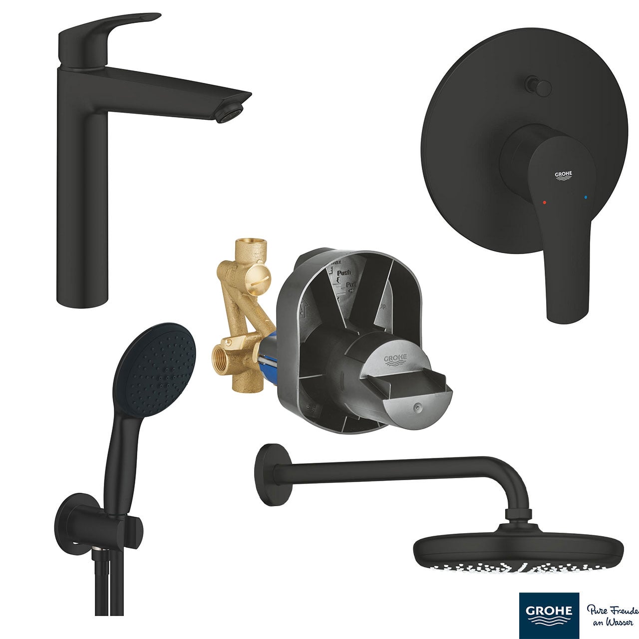 Set0043 EUROSMART ΣΕΤ ΓΙΑ ΝΙΠΤΗΡΑ ΜΕ ΜΠΑΤΑΡΙΑ 1/2″ XL-ΜΕΓΕΘΟΣ 239712433 GROHE - Image 1