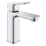 DICE SINGLE-LEVER BASIN MIXER WITH PUSH-OPEN WASTE 1/2″ M-SIZE CHROME 1018350000 GROHE